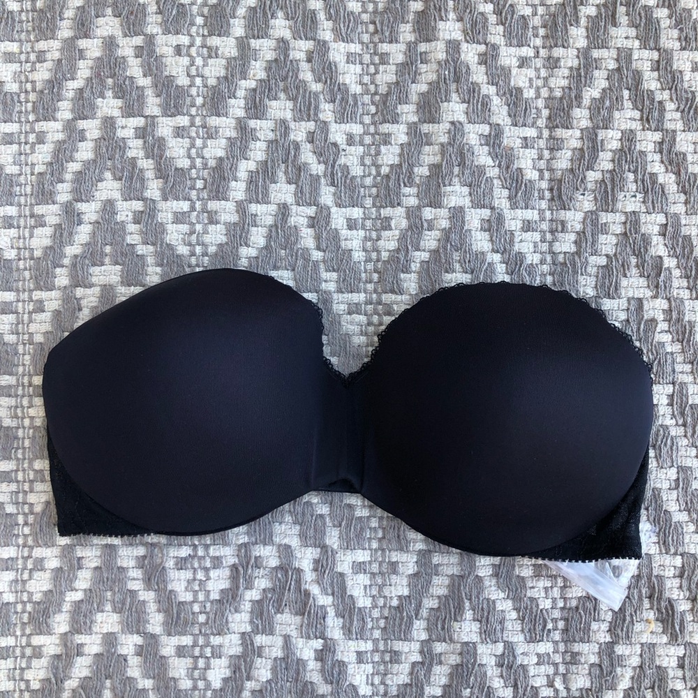 Lily of France bra Gel Touch Strapless Push-Up Bra size 36D